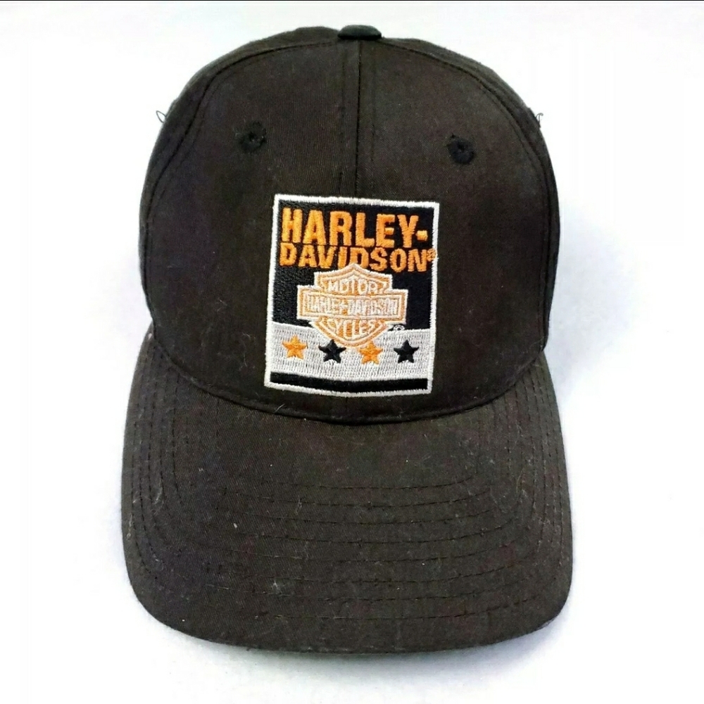 Vintage Harley Davidson HD Hat Cap Snapback Black